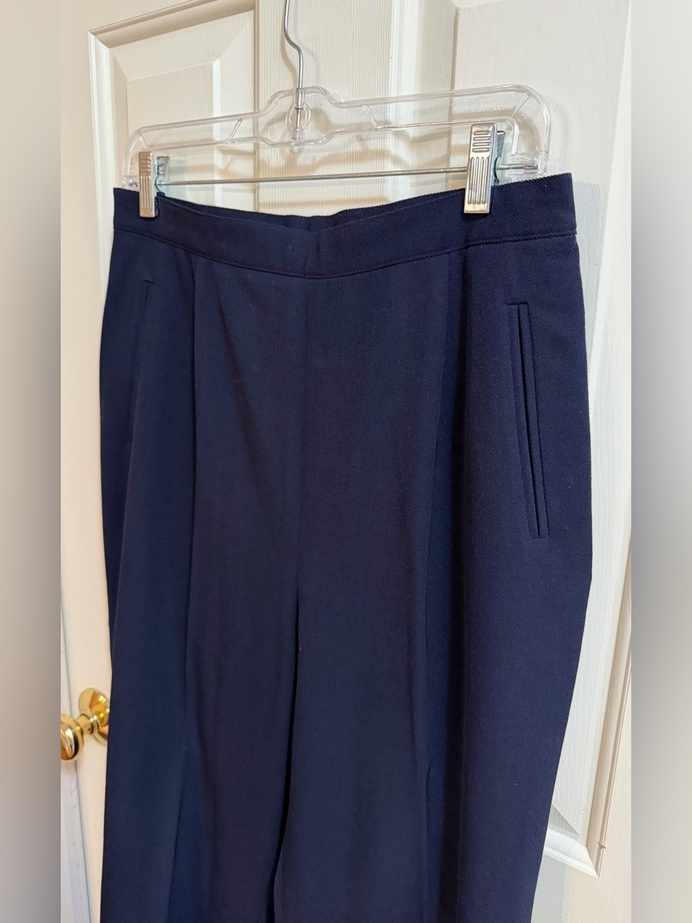 Lauren Ralph Lauren Wool Navy Cuff Tailored Trousers | Chic | Quiet Luxury | 12